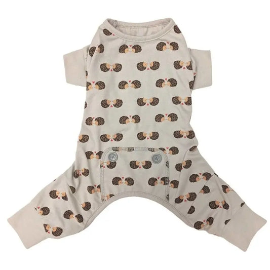 Fashion Pet Hedgehog Dog Pajamas Gray - Small 