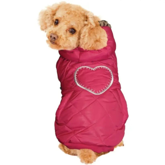 Fashion Pet Girly Puffer Dog Coat Pink - Small 