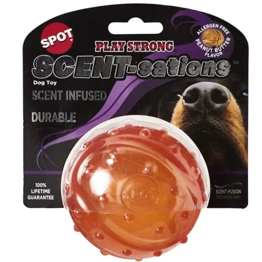 Spot Scent-Sation Peanut Butter Scented Ball - 3.25" - 1 count 