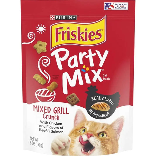 Friskies Party Mix Crunch Treats Mixed Grill - 6 oz 