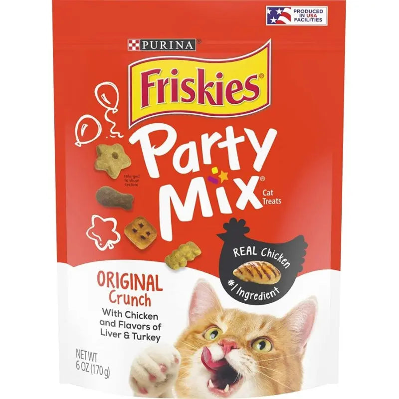 Friskies Party Mix Crunch Treats Original - 6 oz 