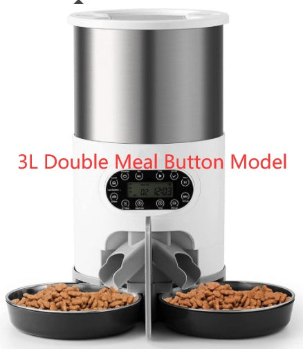 Automatic pet feeder - Feed two pets at once 