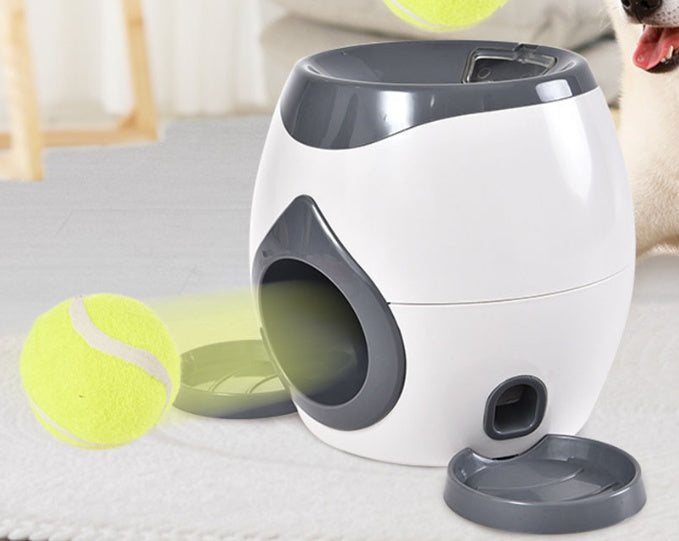 Smart Pet Feeder Tennis Ball Missing Device Throwing Reward Machine 