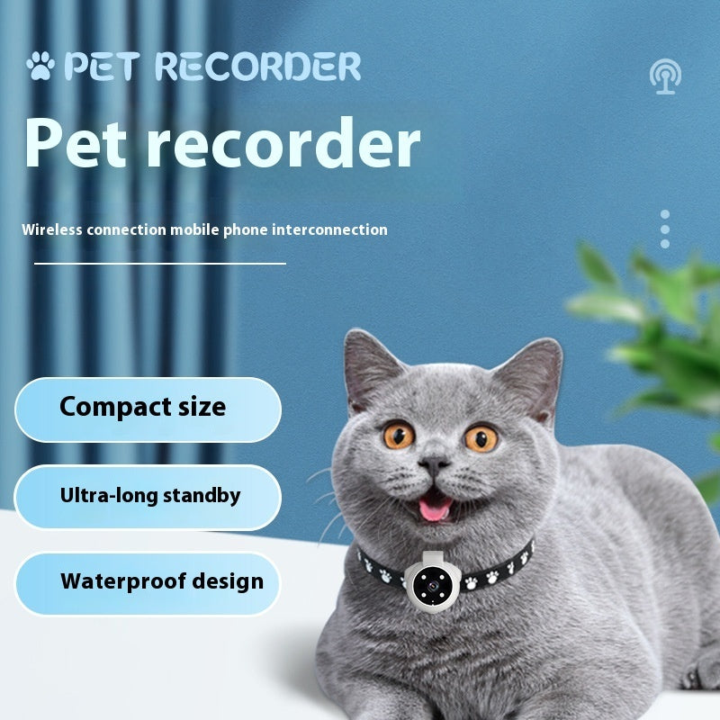 Pets Recorder Pet Tracker Collar Recording Camera 