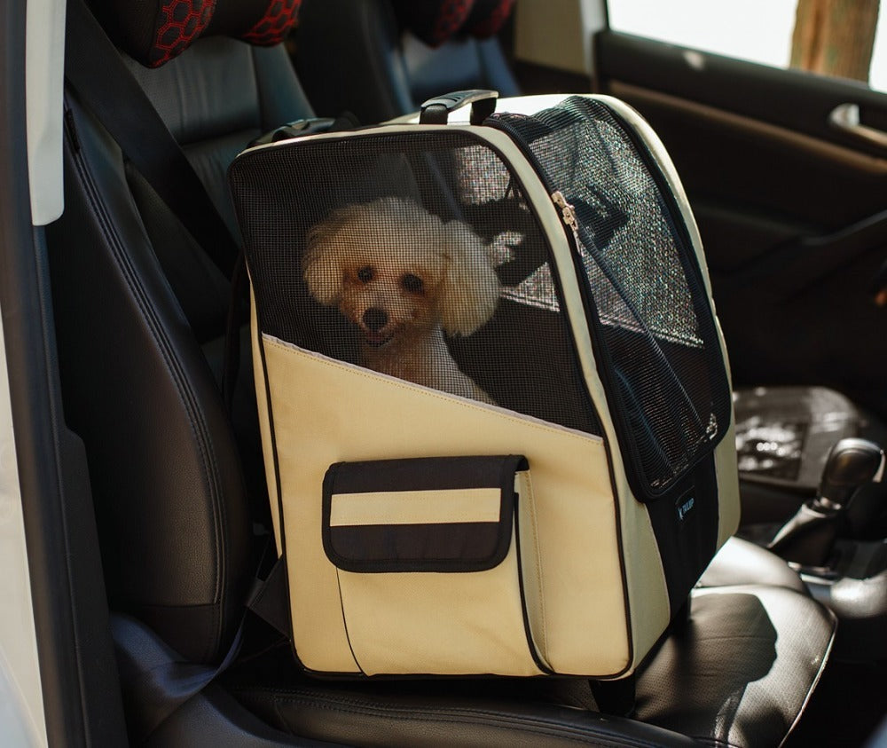 PetVoyage Roller Backpack and Car Seat – 3-in-1 Pet Carrier for Travel 