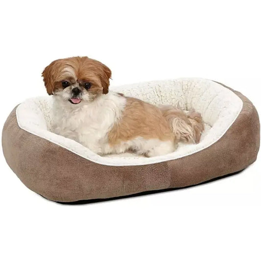 MidWest Quiet Time Boutique Cuddle Bed for Dogs Taupe - Small - 1 count 