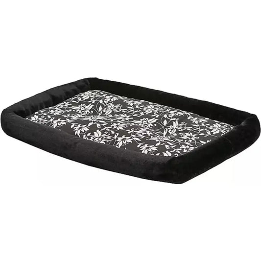 MidWest Quiet Time Bolster Bed Floral for Dogs - Small - 1 count 