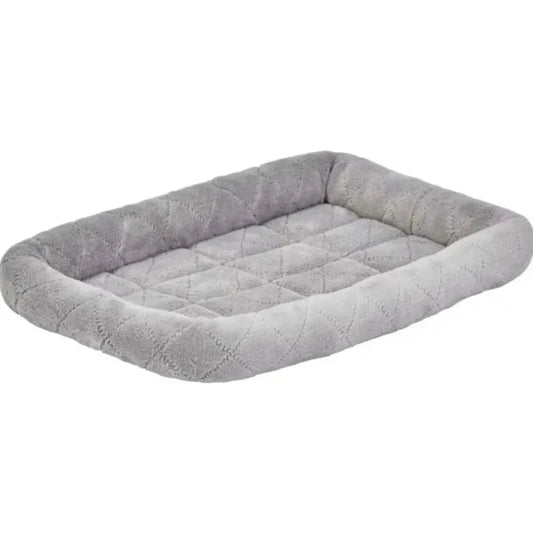 MidWest Quiet Time Deluxe Diamond Stitch Pet Bed Gray for Dogs - X-Small - 1 count 