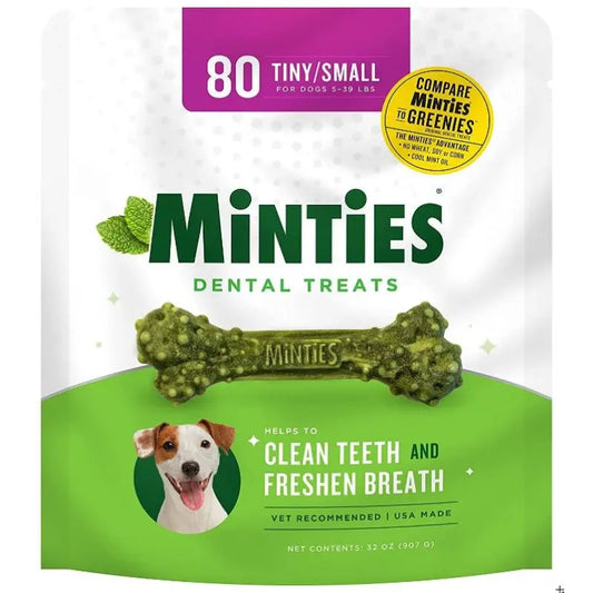 Sergeants Minties Dental Treats for Dogs Tiny Small - 80 count 