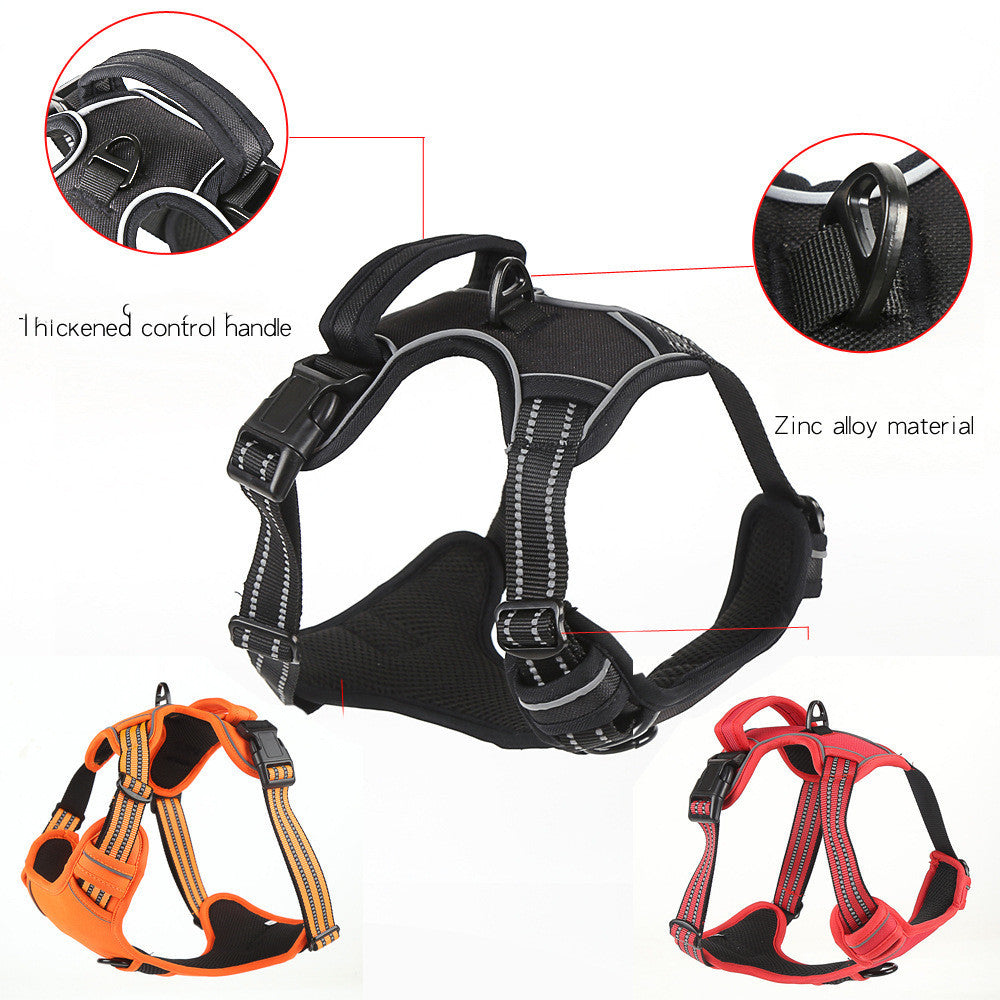 Dog Harness No Pull Breathable Reflective Pet Harness Vest 