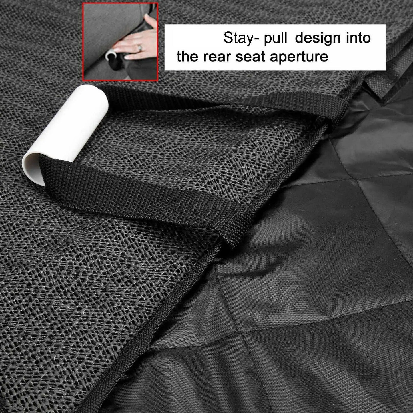 Seat Cover Rear Back Car Pet Dog Travel Waterproof Bench Protector 