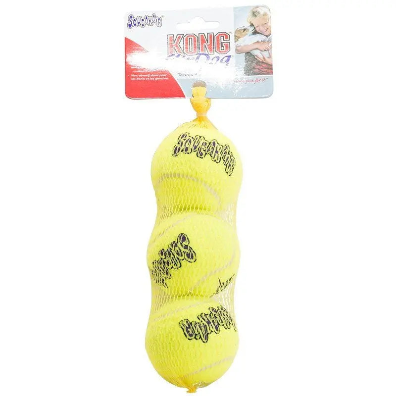 KONG Air KONG Squeakers Tennis Balls - Medium 3 count 