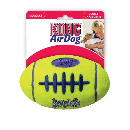 KONG Air KONG Squeakers Football - Small - 3.25" Long (For Dogs under 20 lbs) 