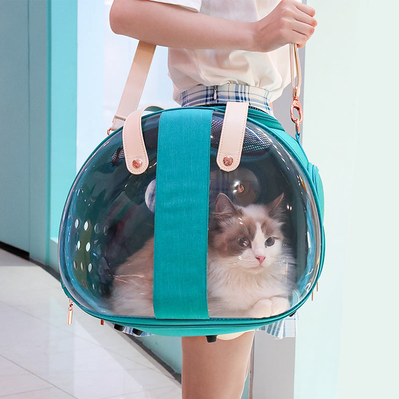 Transparent Pet Backpack - Dog & Cat Carrier 