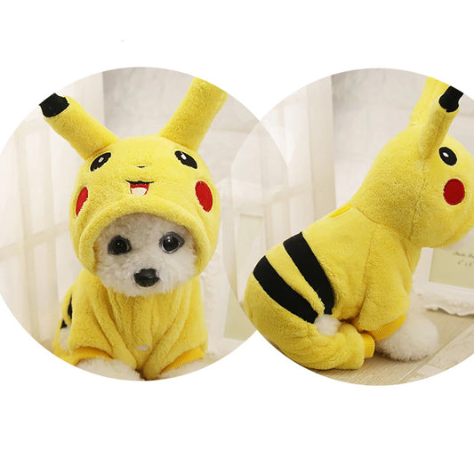 Pet Clothes Autumn Winter Cute Cat Costume - Cartoon Cosplay Cat Coat 