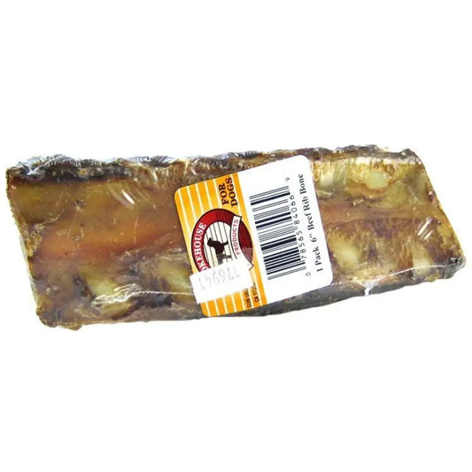 Smokehouse Treats Rib Bone - 6" Long (1 Pack) 