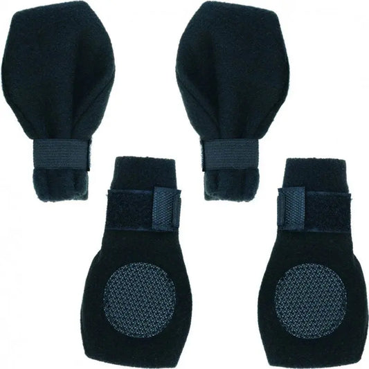 Fahion Pet Arctic Fleece Dog Boots - Black - Small (2.75" Paw) 