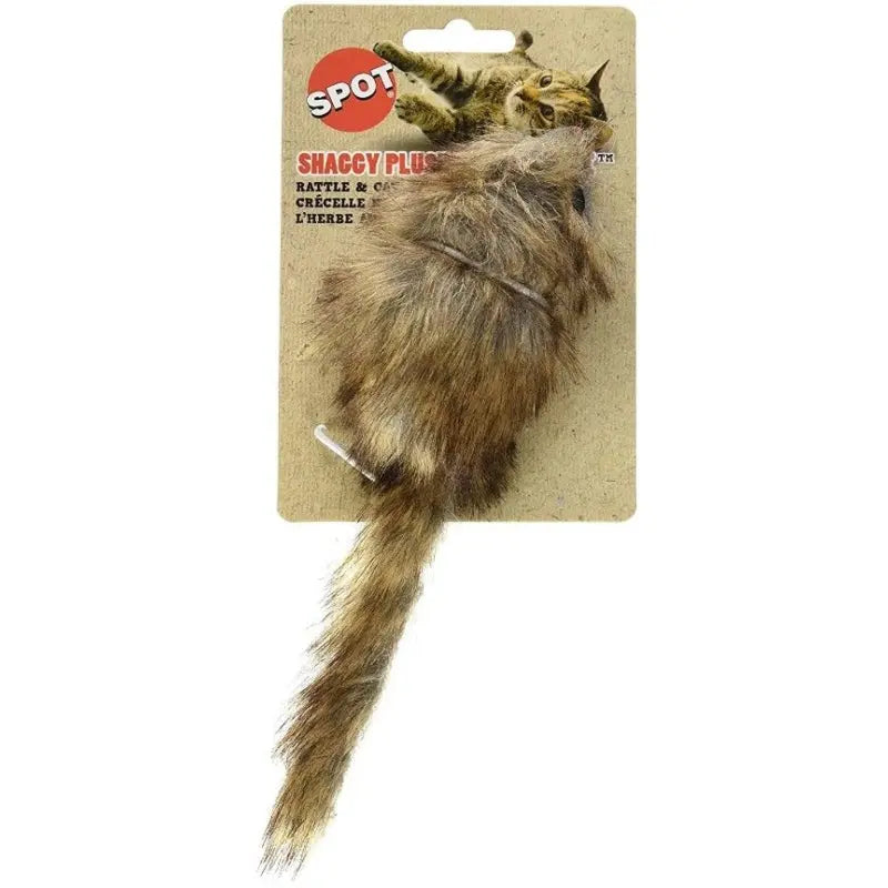 Spot Fur Mouse Cat Toy - Assorted - 4.5in. Long 