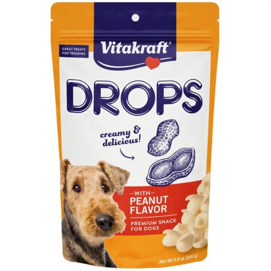 VitaKraft Drops with Peanut Dog Treats - 8.8 oz 