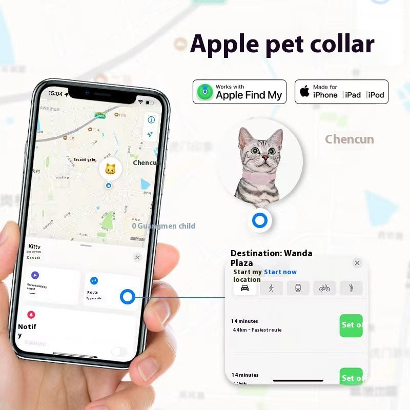 Smart Silicone Pet Collar Locator 