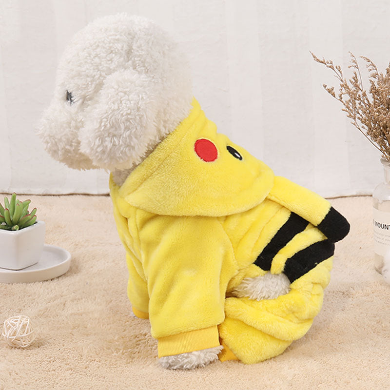 Pet Clothes Autumn Winter Cute Cat Costume - Cartoon Cosplay Cat Coat 