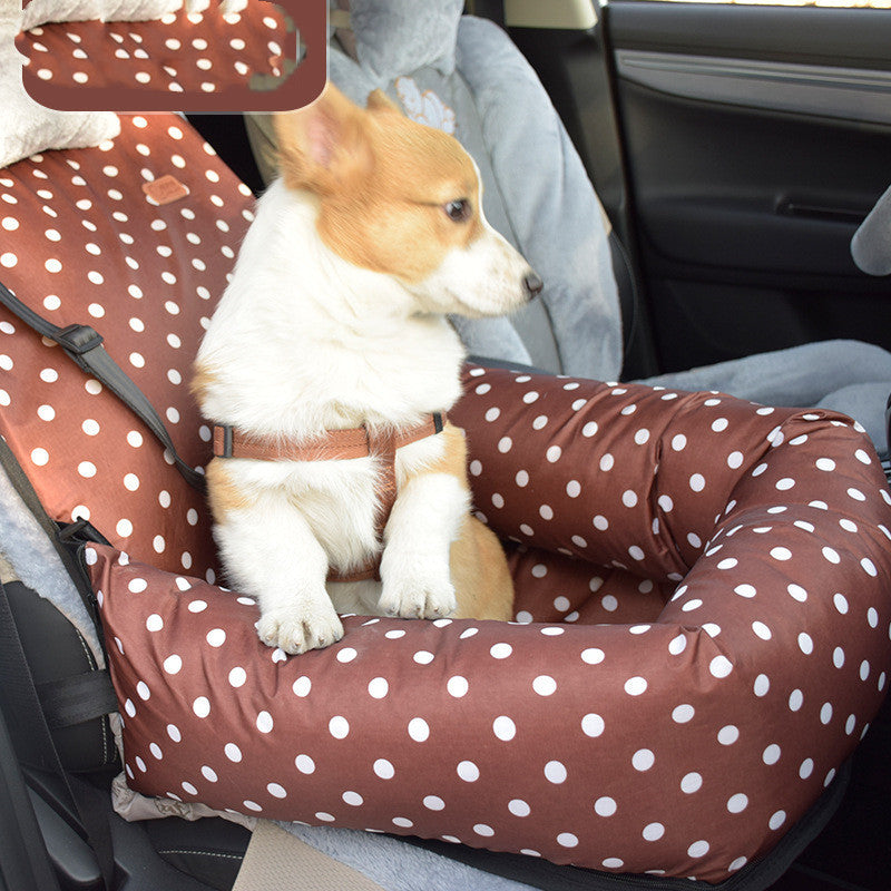 Car Kennel Pet Travel Car Seat Small And Medium-sized Dog Kennel Cushion Pets Supplies 