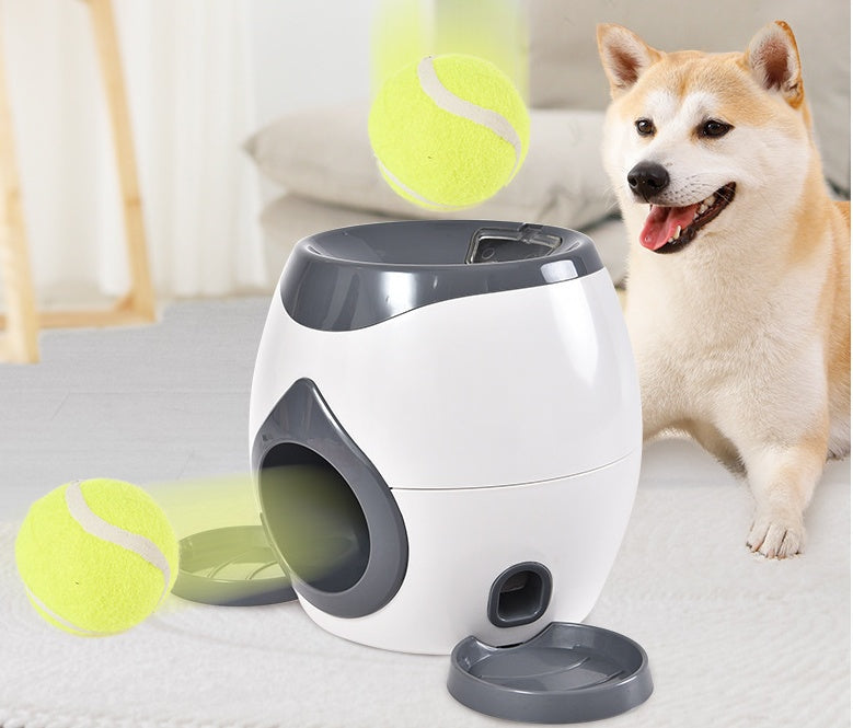 Smart Pet Feeder Tennis Ball Missing Device Throwing Reward Machine 