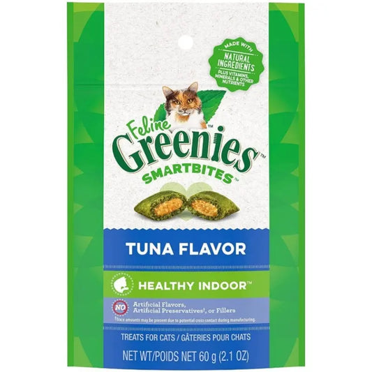 Greenies SmartBites Healthy Indoor Tuna Flavor Cat Treats - 2.1 oz 