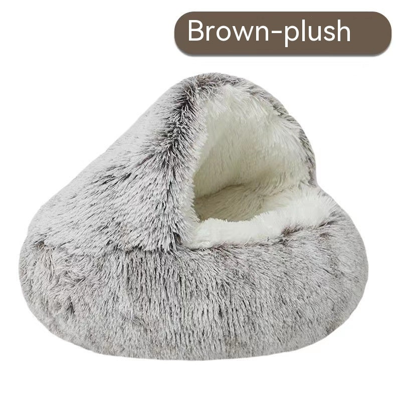 CozyShell Pet Nest – Four Seasons Comfort for Cats & Small Dogs