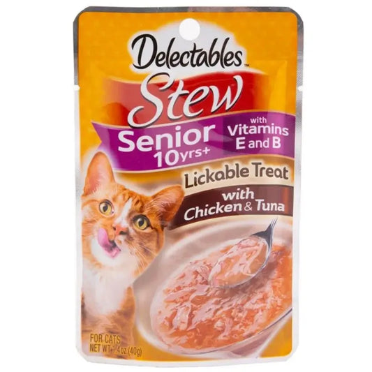 Hartz Delectables Stew Senior Lickable Cat Treats - Chicken & Tuna - 1.4 oz 