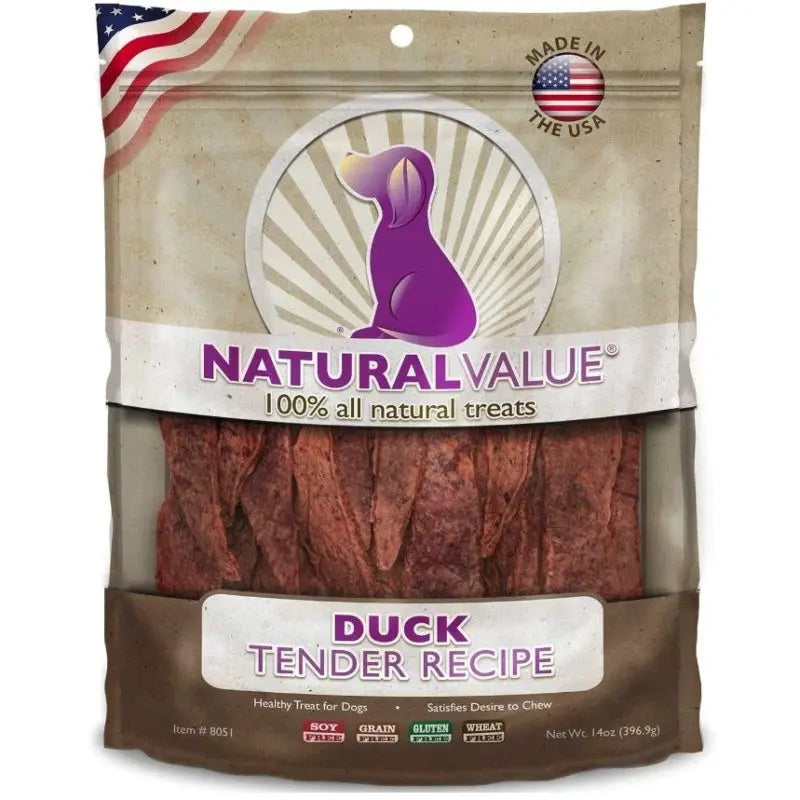 Loving Pets Natural Value Duck Tenders - 14 oz 