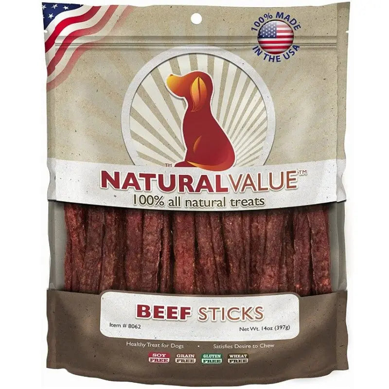 Loving Pets Natural Value Beef Sticks - 14 oz 