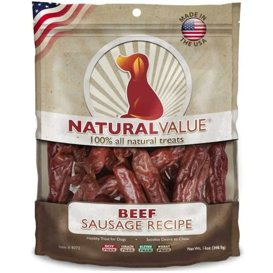 Loving Pets Natural Value Beef Sausages - 14 oz 