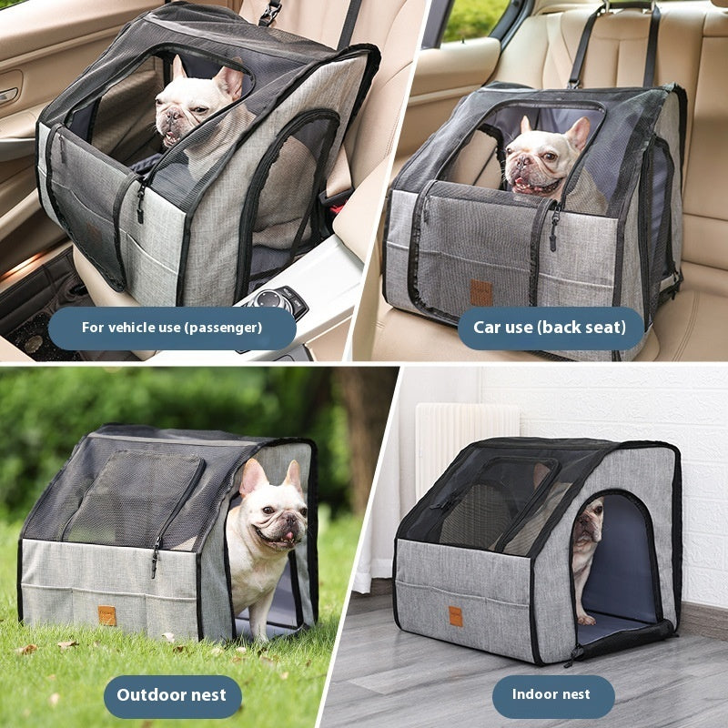 Portable Foldable Pet Car Seat 