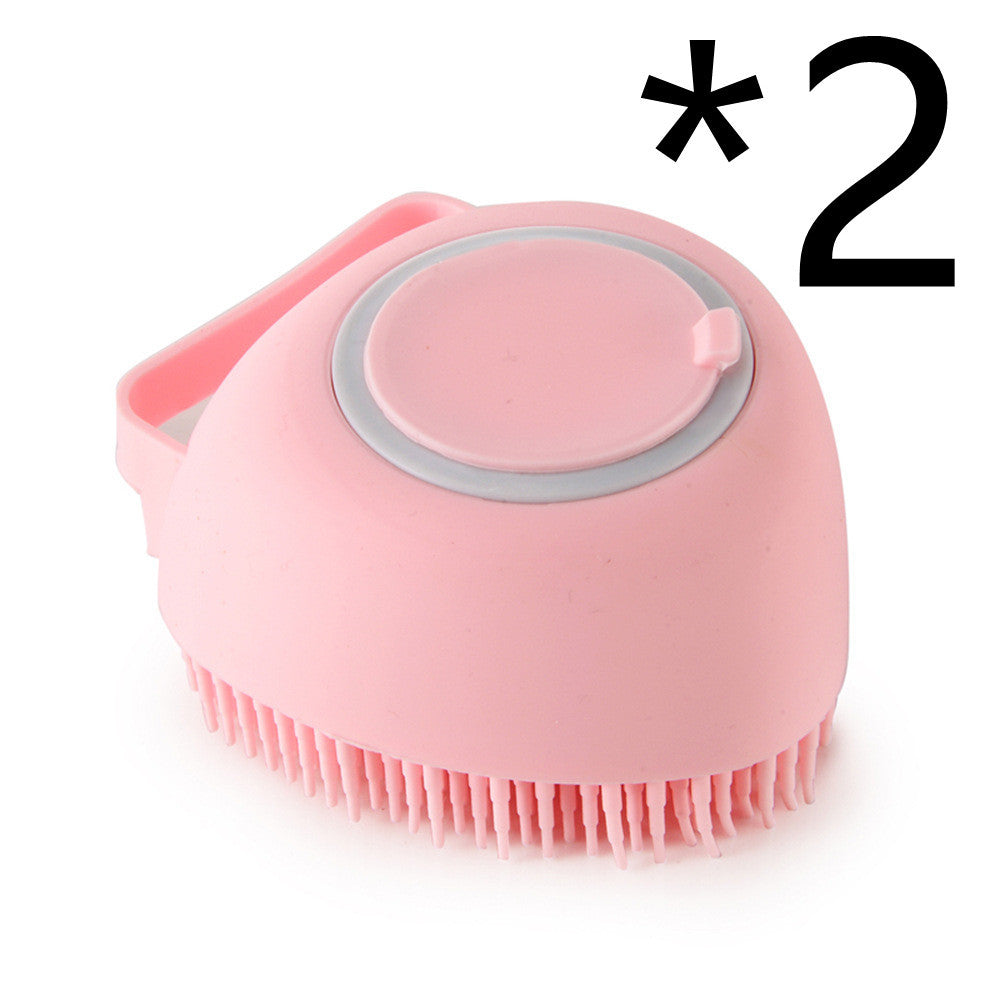 Silicone Dog Bath Massage Glove Brush 