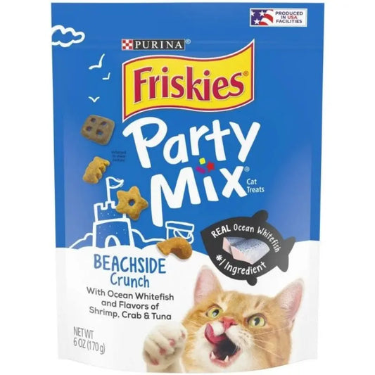 Friskies Party Mix Beachside Crunch Cat Treats - 6 oz 