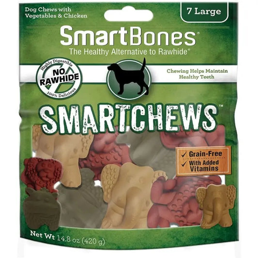 SmartBones Safari Smart Chews - Large - 7 Pack 