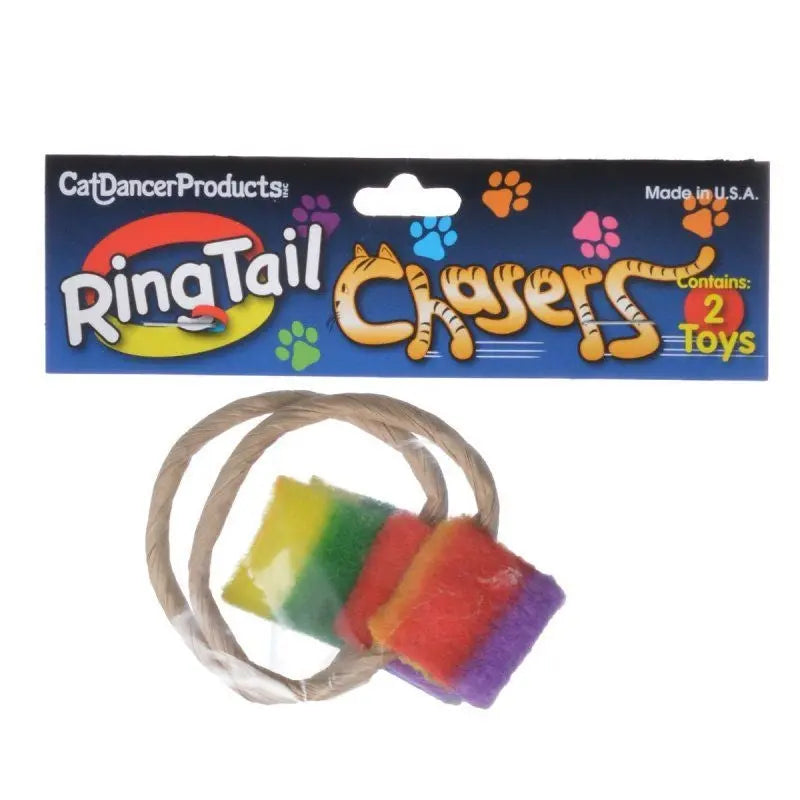 Cat Dancer Ringtail Chaser Cat Toy - 2 Count 