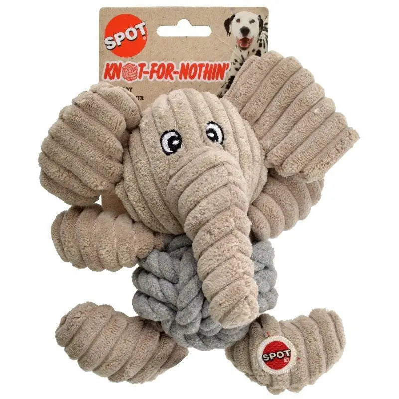 Spot Knot for Nothin Dog Toy - Assorted Styles - 1 Count (6.5" Long) 