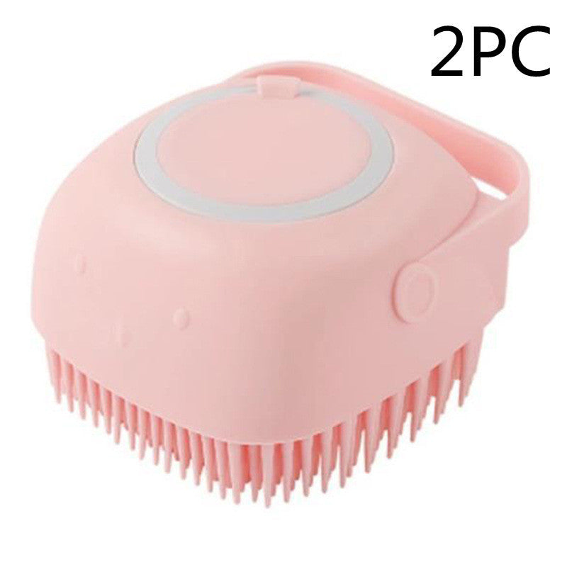 Silicone Dog Bath Massage Glove Brush 