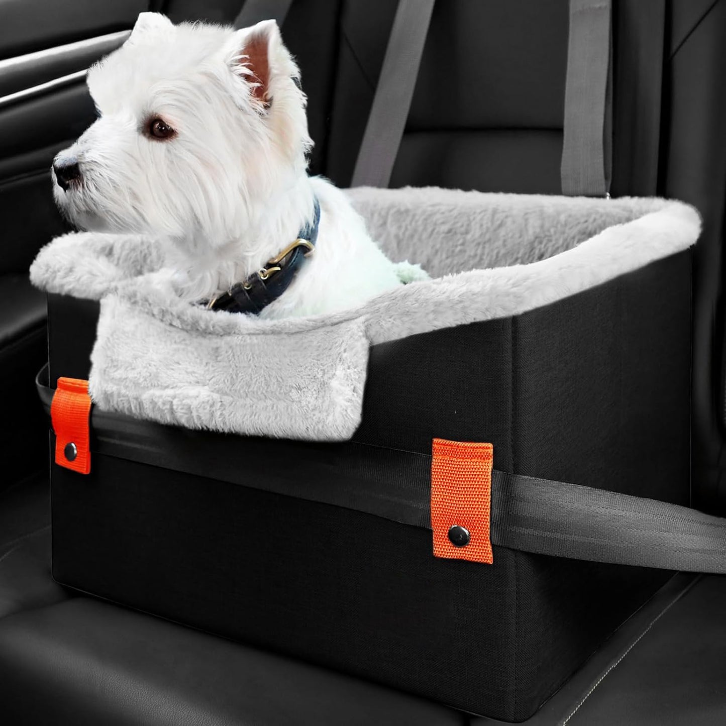 Portable Small Dog Car Seat Dog Booster Seat For Car With Clip-On Safety Leash Perfect For Small Pets Pet Products 