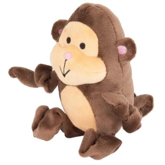 Petmate Zoobilee Stretchies Monkey Dog Toy - 5" Long 