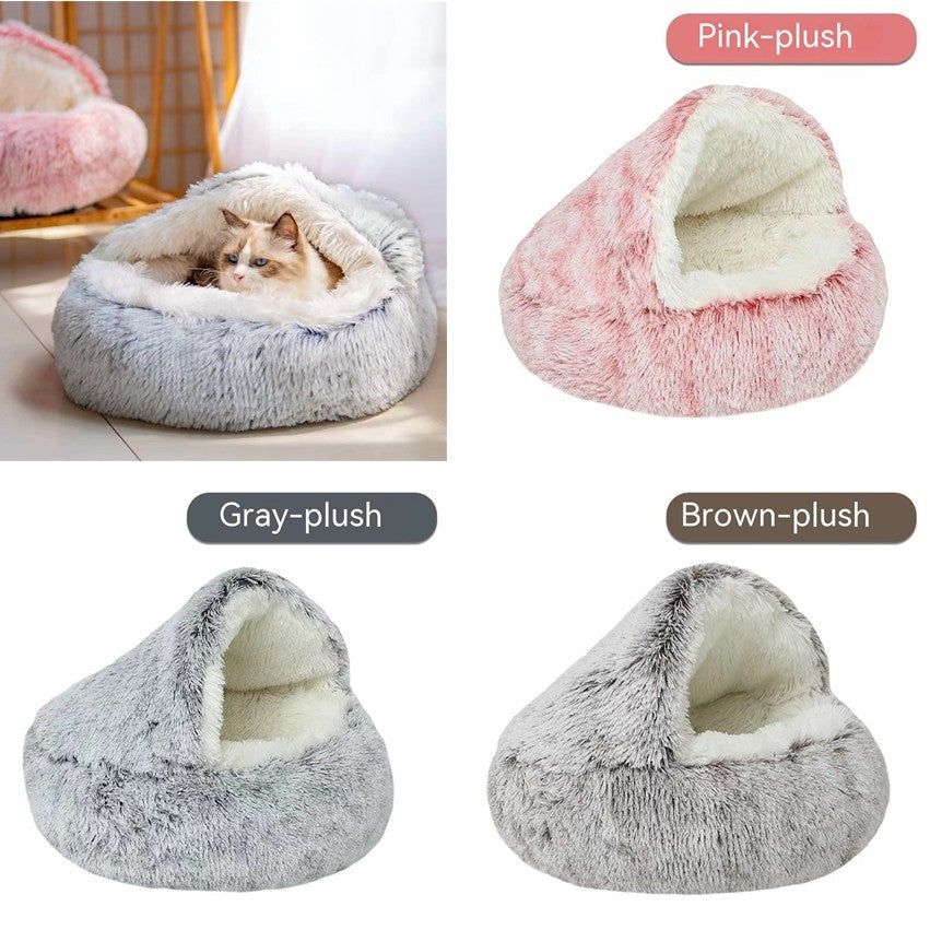 CozyShell Pet Nest – Four Seasons Comfort for Cats & Small Dogs