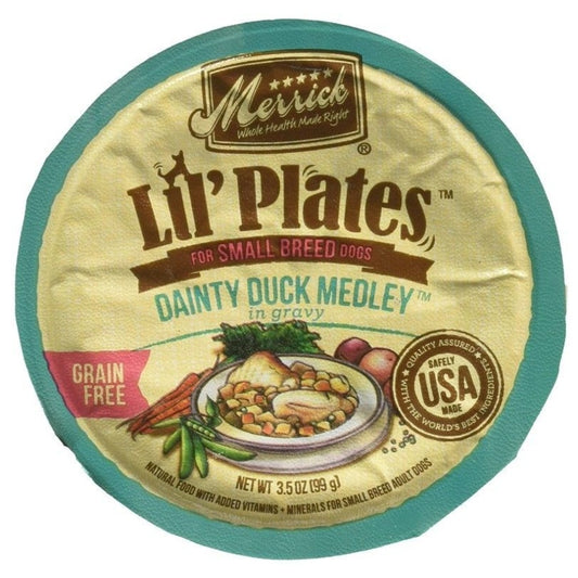 Merrick Lil Plates Grain Free Dainty Duck Medley - 3.5 oz 