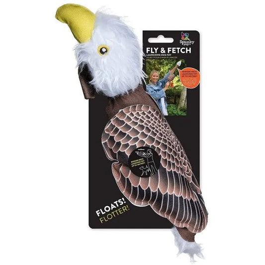 Spunky Pup Fly and Fetch Eagle Dog Toy - 1 count 