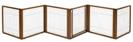 6 Panel Convertible Elite Pet Gate - Autumn Matte 