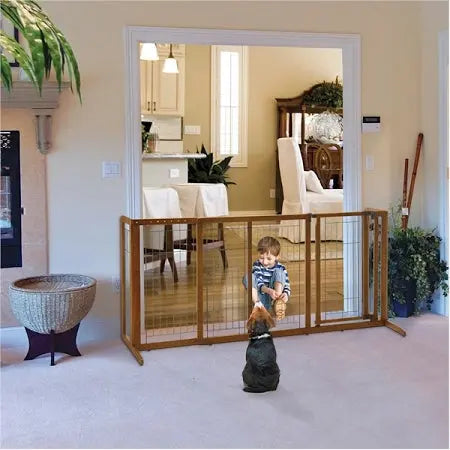 Large Deluxe Freestanding Pet Gate 