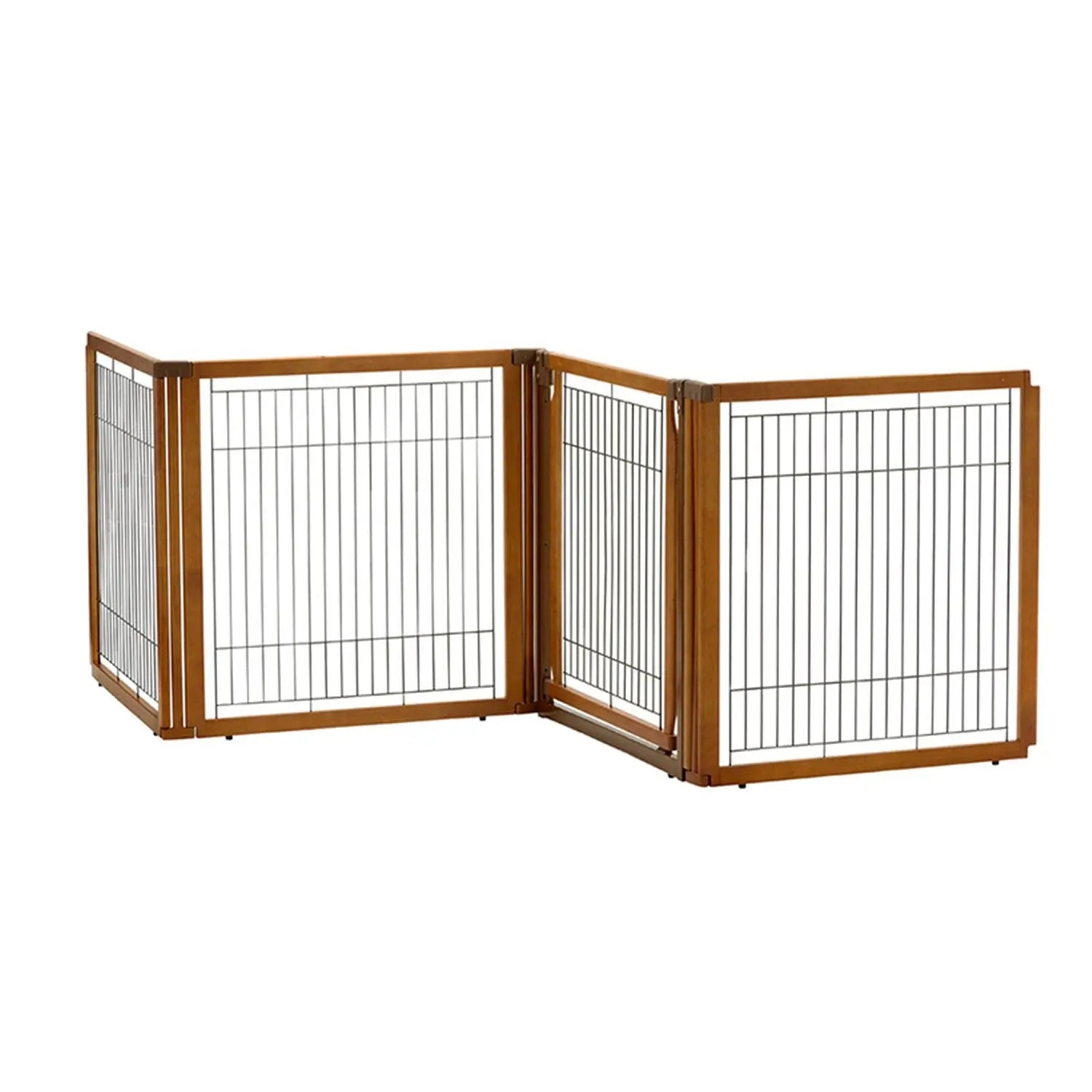 Richell Convertible Elite 4 Panel Pet Gate - Autumn Matte 