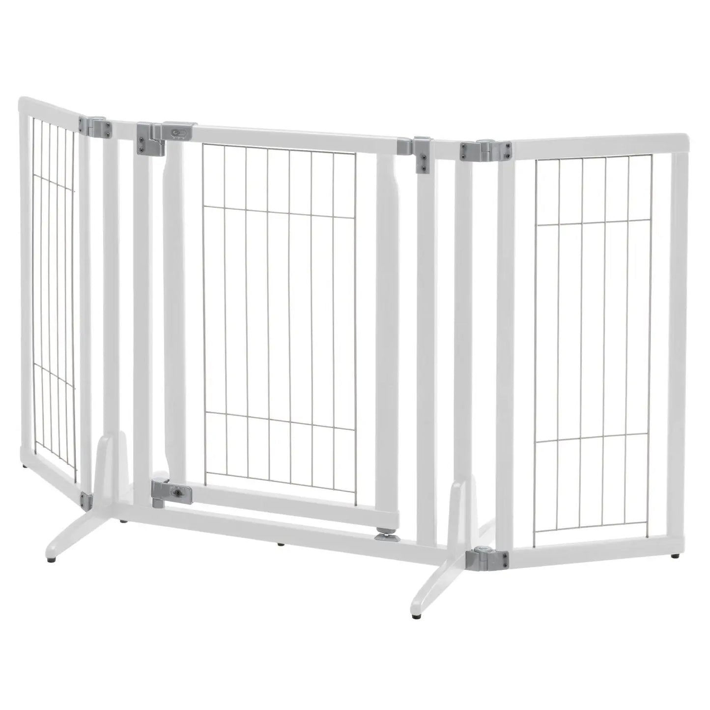 Richel Premium Plus Freestanding Pet Gate - Origami White 