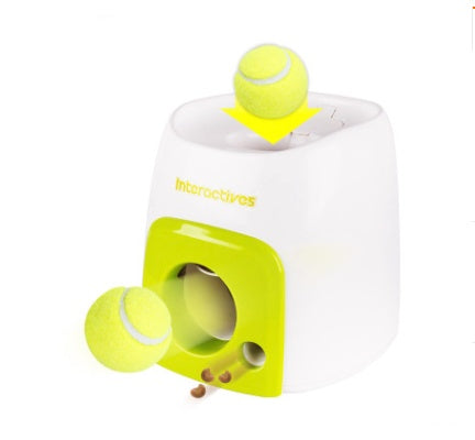 Smart Pet Feeder Tennis Ball Missing Device Throwing Reward Machine 